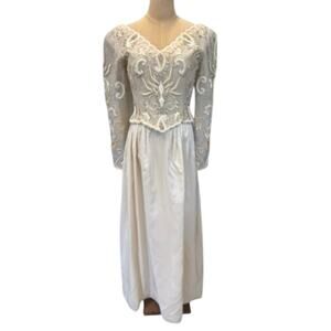 "RICHILENE" VTG Rare Find Formal Gown SZ S? Beadwork Princess Fairy PLZ READ!!